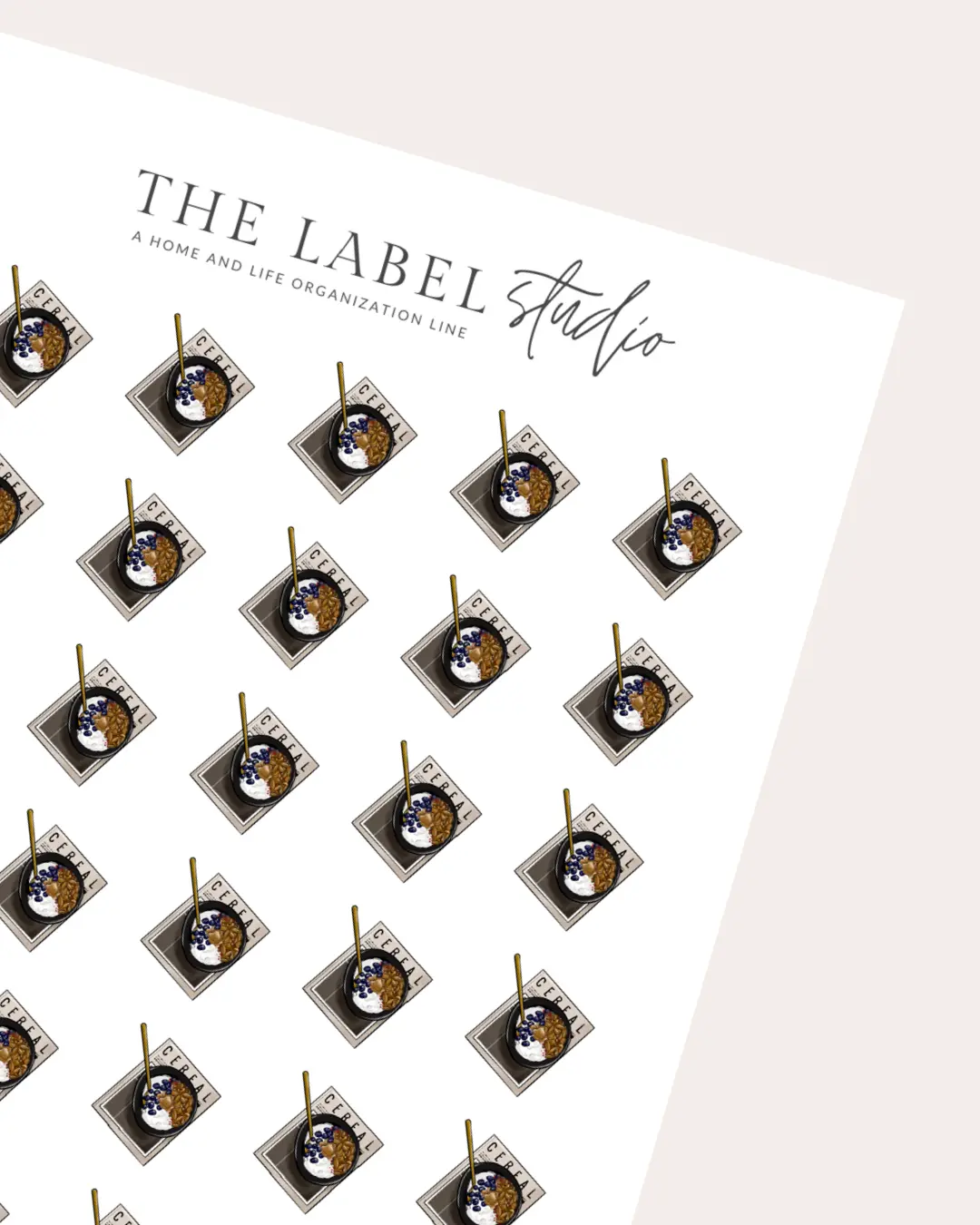 Cereal Flatlay | Aesthetic Planner Sticker Sheet