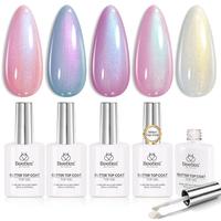 5 Colors Pearl Glitter Top Coat