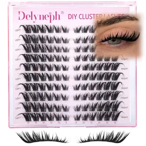 Fox Eye Lash Clusters Wispy Eyelash Clusters Cat Eye Lashes Clusters Pre Mapped Fairy Cluster Eyelash Extensions Spiky Cluster Lash Extensions by Delyneph