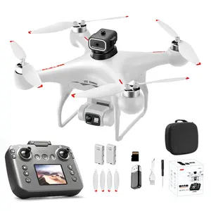 FPV Racing Drone with Screen Controller, HD Dual Cameras, Optical Flow Positioning, Brushless Motors, 360° Flip, One-Key Takeoff/Landing, Beginner-Friendly Quadcopter, 2 Batteries + SD Card + Carrying Case Kit