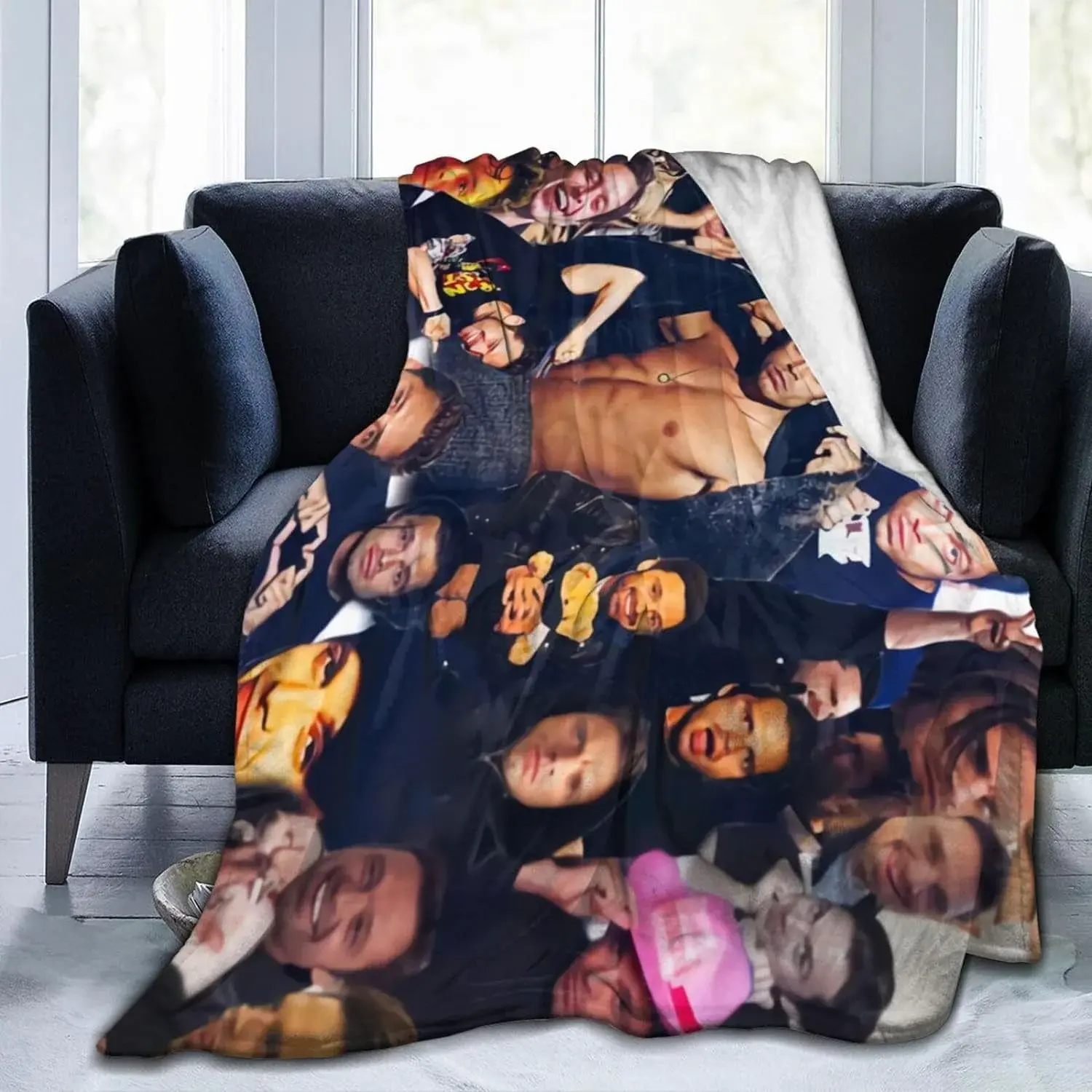 Sebastians Actors Stan Throw Flannel Blanket Warm Soft Cozy Fuzzy Air Conditioning Blanket for Living Room Sofa Bed All Seasons 30x40 50x40 50x60 80x60   Inch Gift Blankets