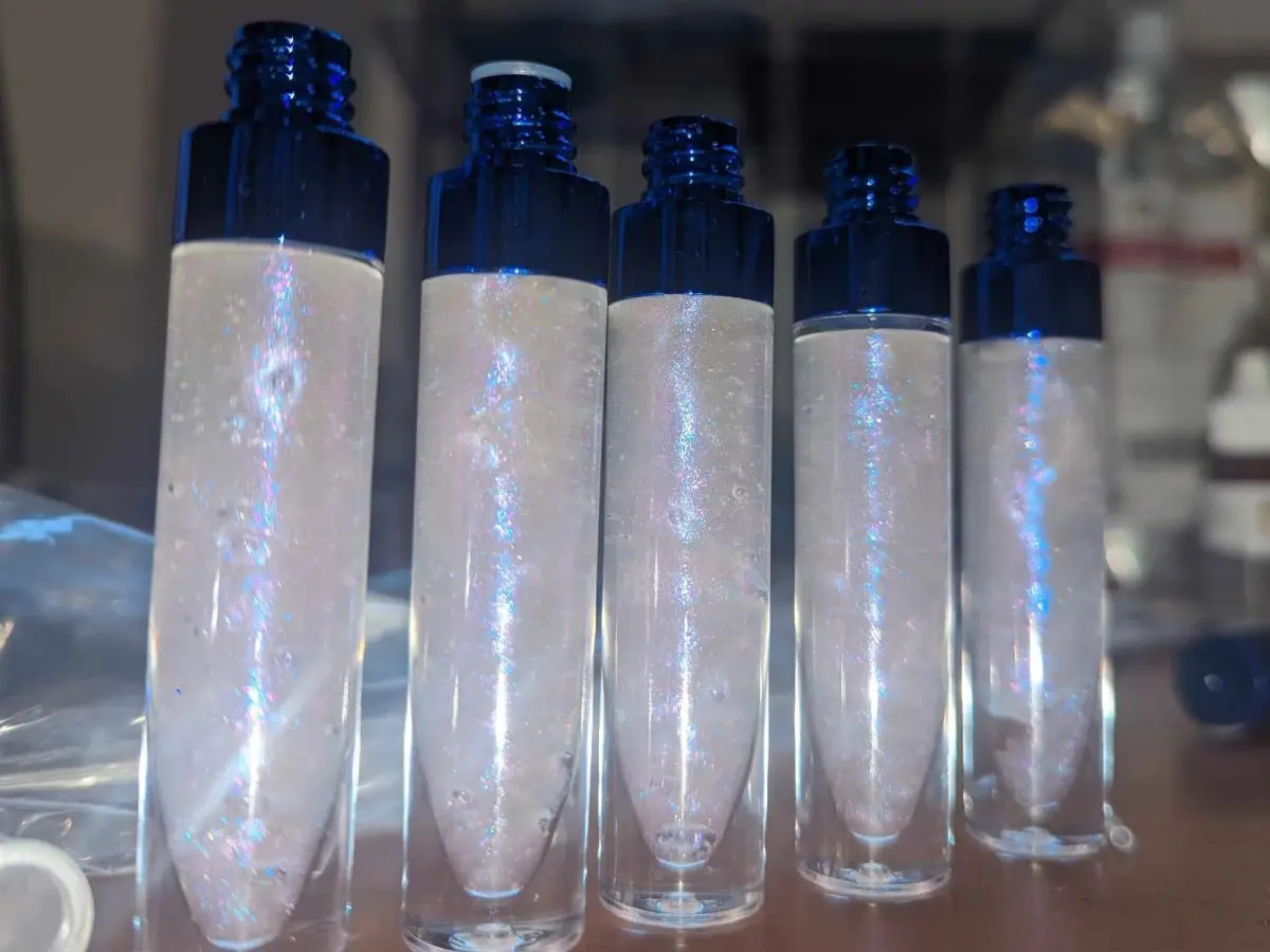 Dream Bash Hydrating Lip Gloss - Clear Gloss With Purple , Pink And Blue Glitter, Cruelty Free