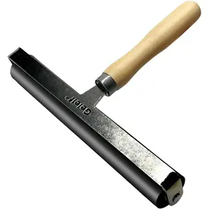 GELELF Smooth Peeling Brayer Roller - Wood Hand Roller Rollers Ink Roller Tape Roller for Gluing Taping Gel Printing Inking Block Printmaking Stamping Scrapbooks (#8: 8 Inch (20CM))