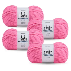 Big Twist Plush 4 Pack Super Bulky Polyester Yarn
