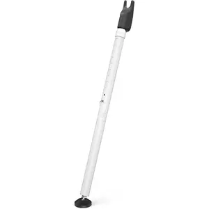 Sliding Glass Door Security Bar Patio Door Barricade Door Jammer White 1 Pack