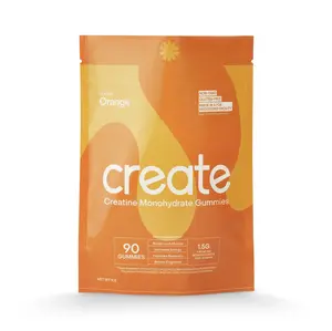 Create Wellness - Creatine Monohydrate Gummy - 90 Count - Orange Create Wellness - Creatine Monohydrate Gummy - 90 Count - Orange