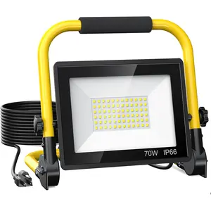 10000 Lumens LED Work Light: Portable Work Light with 6-Foot Cord - IP66 Waterproof Floodlight Suitable for Indoor/Outdoor Work Sites, Workshops, Construction, Garage Lighting, Gift for Men, Dad, His Tools