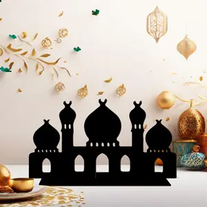 1pc Ramadan Table Centerpiece, Wooden Ramadan Mubarak Standing Table Sign | Farmhouse Style, Religious Theme, Islamic Table Decor Sign, Religious Home Decor, Gift Ramadan Kareem Table Decor Ramadan Mubarak Decor Sign Holiday Decorations