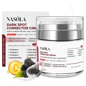 Nasola Dark Spot Corrector Cream for Face Body Natural Skincare Infused with Kojic Acid Mulberry 55Ml Gentle Moisturizing Sunscreen