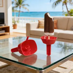2pcs Vibrant Color Drip-Proof Popsicle Holder, Easy-Grip for Kids Outdoor Fun