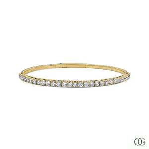 Dainty Brilliant Diamond Bangle 2.14 CTW