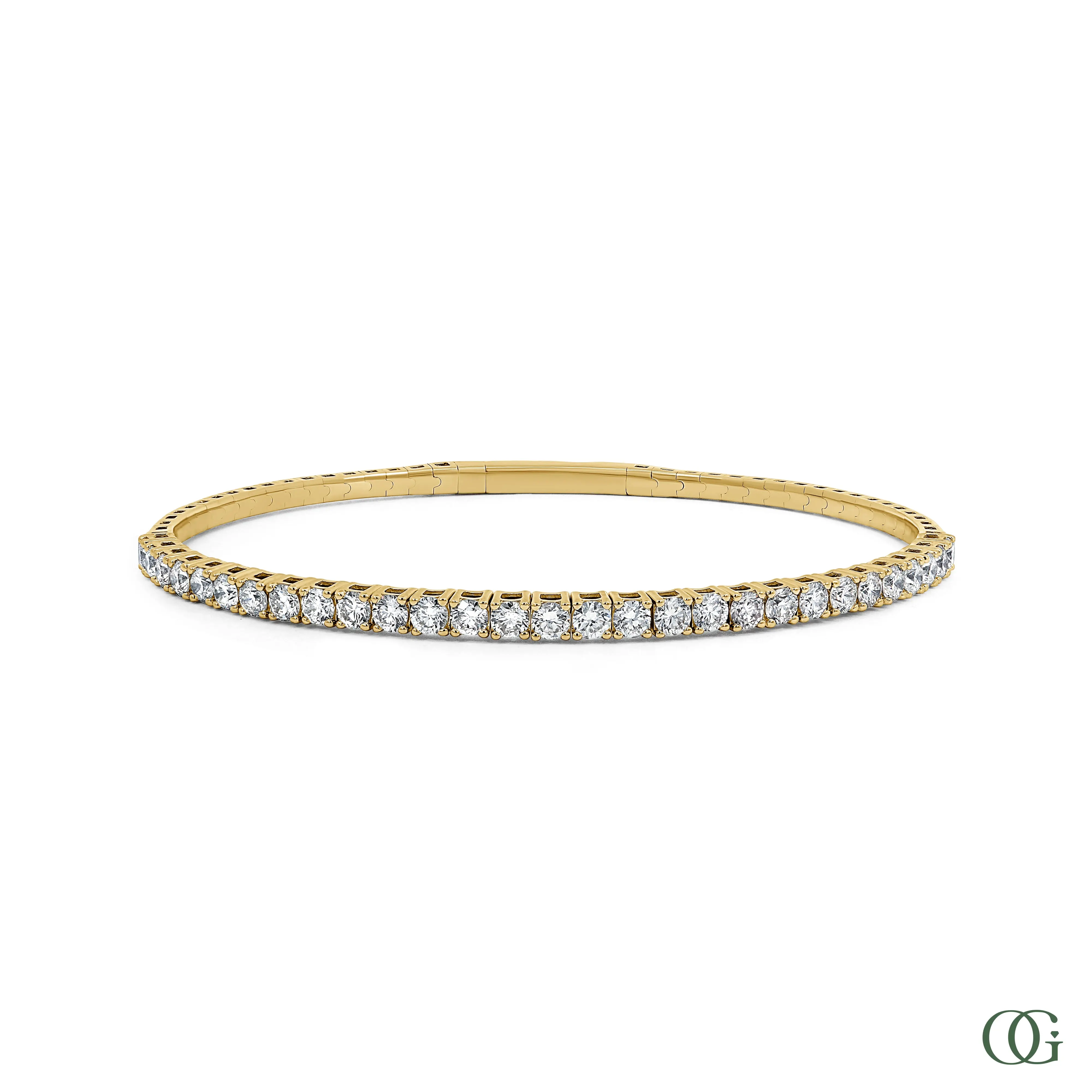 Dainty Brilliant Diamond Bangle 2.14 CTW
