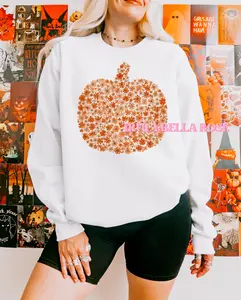 Floral pumpkin sweatshirt | GILDAN SWEATSHIRT | fall sweatshirt