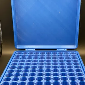100 Vial Peptide Case for 3ml Vials - Blue Storage Container 100 Vial Peptide Case for 3ml Vials - Blue Storage Container