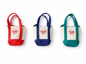 Foldable Reusable Grocery Bag with Mini Tote Organizer Pouch, Lightweight Shopping Bag for Women, Portable Eco Tote with Small Canvas Insert for Travel, Storage and Daily Use