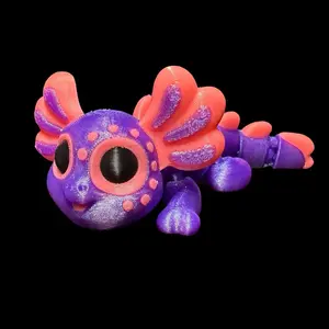 Dreamy Axolotl Articulating Sculpture 3D Print