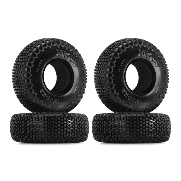INJORA 1.3" XHX Pin Tires for TRX4M SCX24, 72 * 24mm, S5 Compound, 4PCs(T1321) INJORA 1.3" XHX Pin Tires for TRX4M SCX24, 72 * 24mm, S5 Compound, 4PCs(T1321)