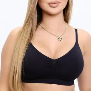 Seamless Shaping Bra #388- Black & Skin