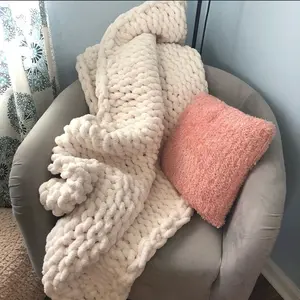Luxury Chunky Finger Knit Cozy Blanket Perfect for any room in your home, decore basics, top quality throw blanket