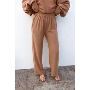 Sami Wide Leg Lounge Pant - Latte