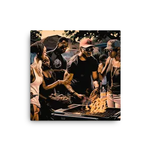 The BBQ 12X12 Canvas Print | TheBLKMrKeT