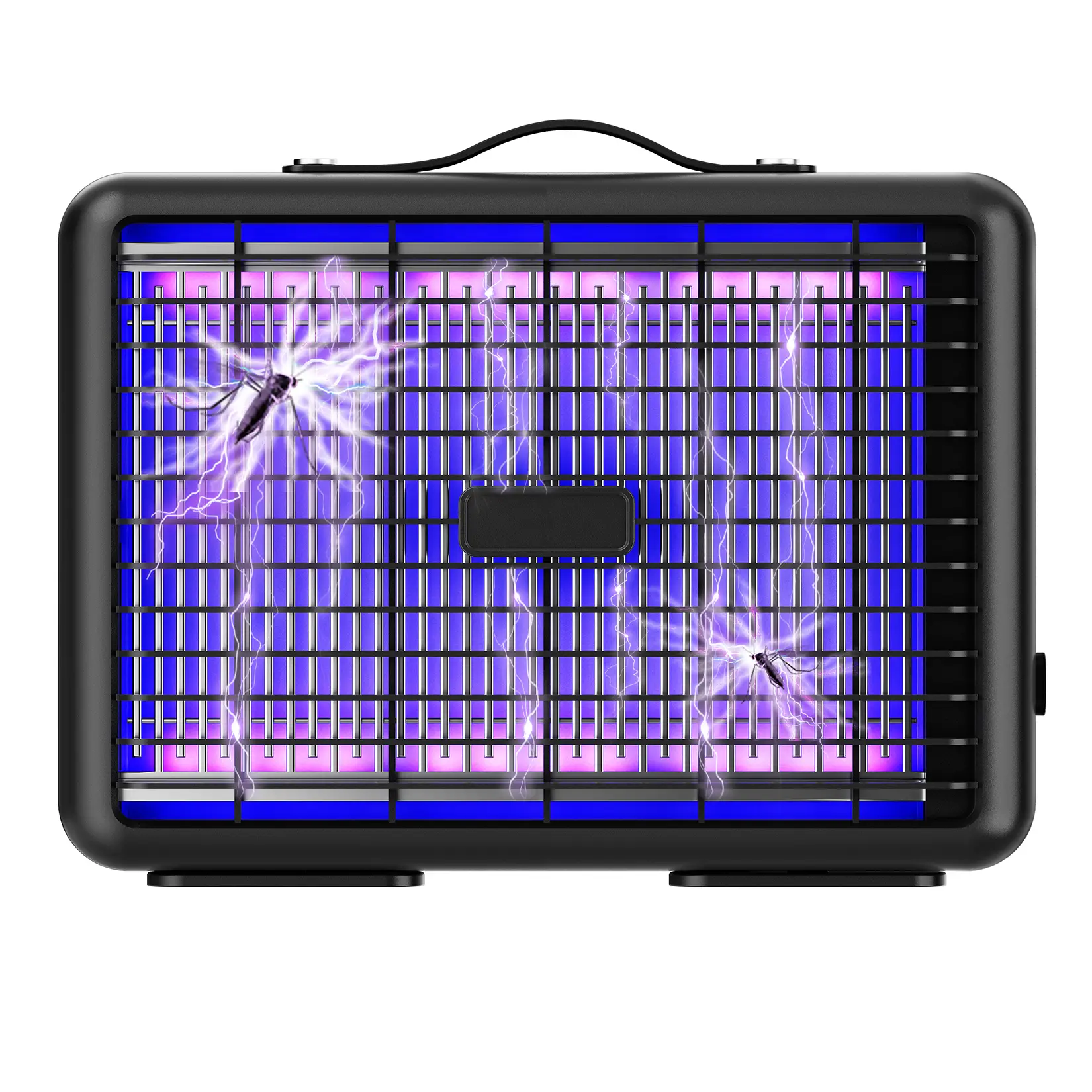 Aeroguard 3500V Solar-Alternative Bug Zapper - 100000h Long-Life LED Light Guide Plate, Cordless Rechargeable Mosquito Killer Racket Box for Parents, Home Defense (Gnats, Moths Control, Batteries Included) Bedroom Backyard