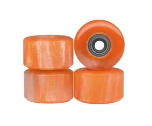 Apex New Street, Geode Series Wheels - 77D Urethane - ABEC-9 Bearings - "Citrine"