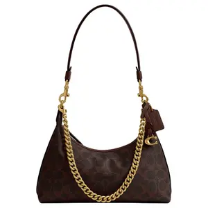 COACH Juliet 25 Detachable Chain Strap Shoulder Bag in Maple Brown for Women
