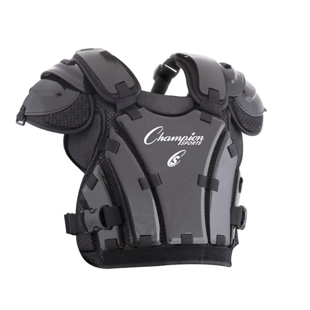 CHAMPION P235 14.5 in. Armor-Style Chest Protector with Arm Pads - Black Durable Protective Gear with Perspiration Management for Sports