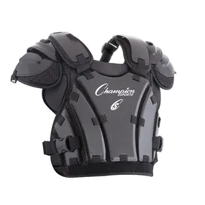Champion Sports P235 14.5 in. Armor Style Chest Protector, Black