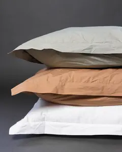 Winnie Organic Cotton Sateen White Euro Sham - 300 TC