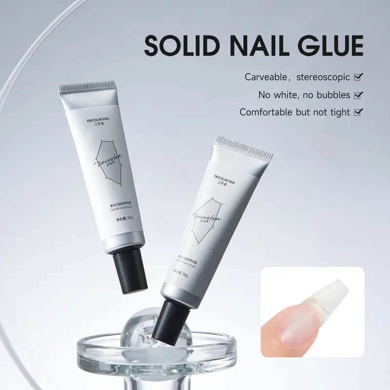 Tricolor Fish - Nail Sculpting Gel, for Wearing Nails, Suitable for Nail Design, Winter DIY Nail Art, for Painting, Modeling, Sculpting and Decoration gel nail glue super strong 💅 Acrylic Polish Cleanser Manicure Outdoorfun Durable