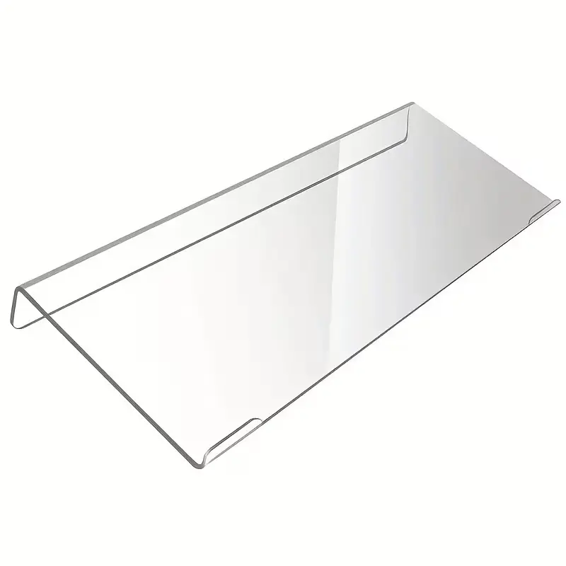 Acrylic Keyboard Riser Stand - 15° Ergonomic Compact Tilted Elevator Holder for Compact & 108-Key Desktop Keyboards