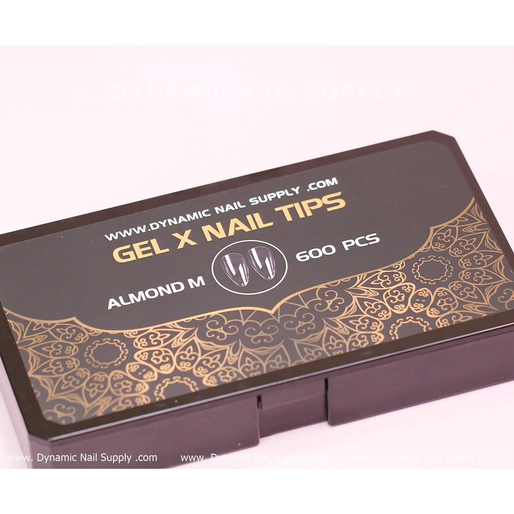 [Almond M] Full Cover Tips - Soft Gel X tips - 600 pcs - Medium Long - 10 sizes