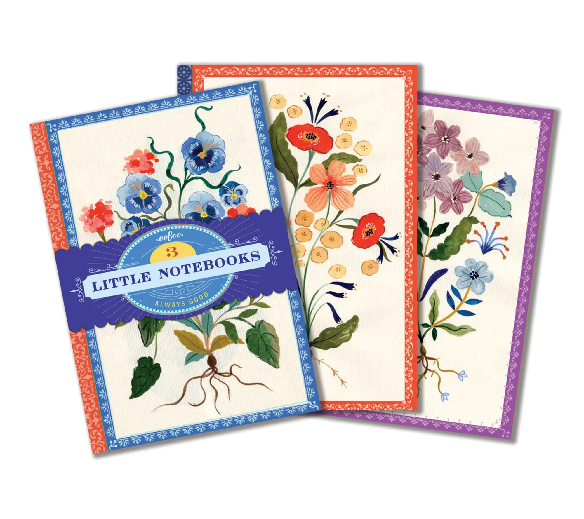 eeBoo Little Notebooks Set of 3 Nature Themed Journals eeBoo Little Notebooks Set of 3 Nature Themed Journals
