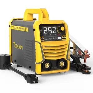 [fathersdaygift] TOOLIOM 195A Stick Welder 110/220V Dual Voltage, LCD Display IGBT Inverter MMA Welding Machine with Hot Start, Arc Force & VRD, Fits 5/32" Rods for DIY Home Repair