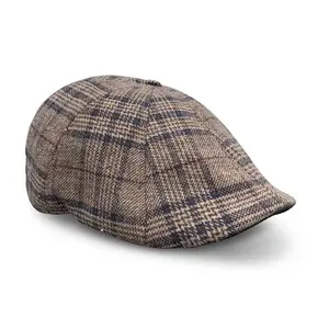 The Sunday Boston Scally Cap - Brown Amber & Navy