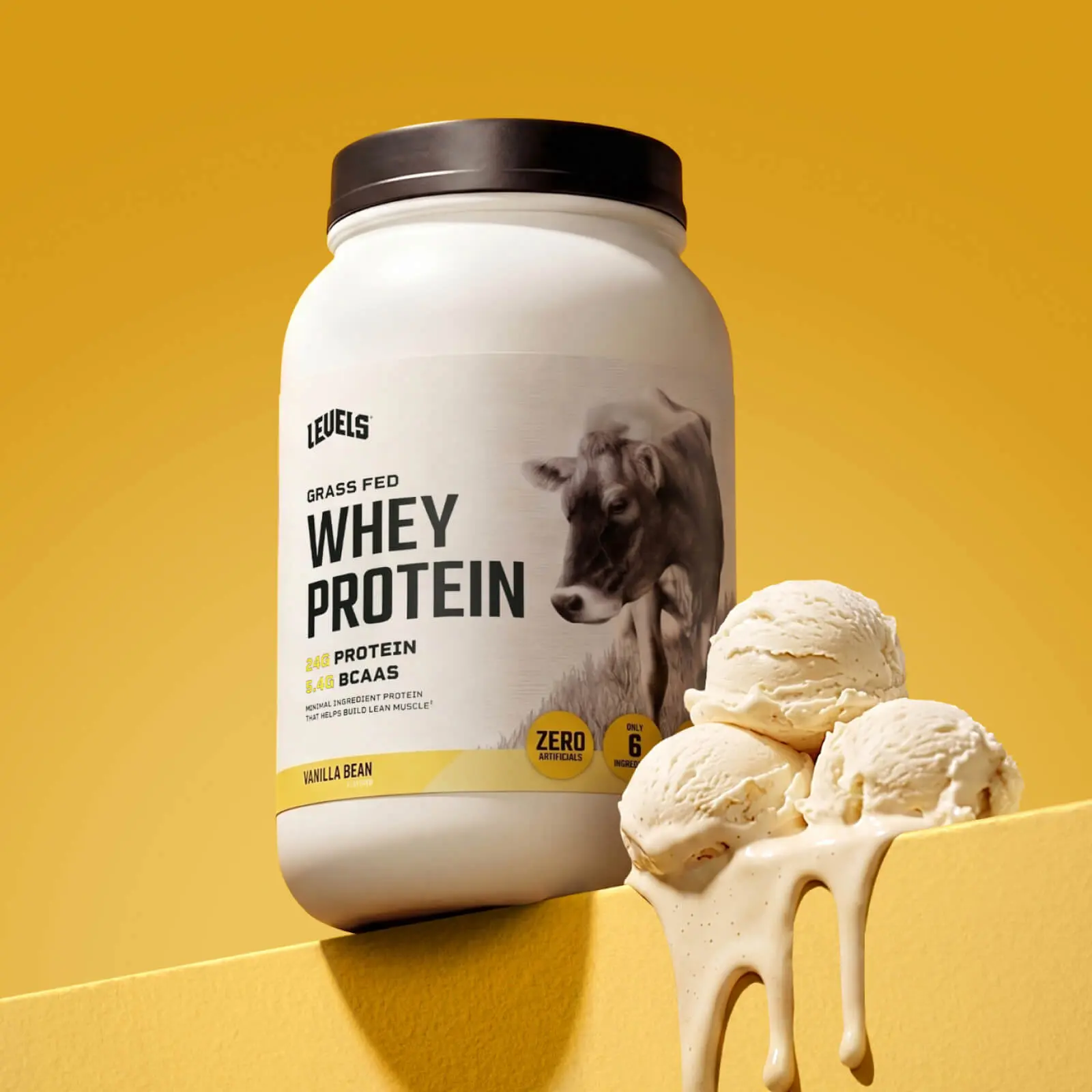 Levels Whey Protein, Grass Fed, No Artificials, 24G of Protein Levels Whey Protein, Grass Fed, No Artificials, 24G of Protein