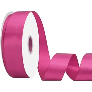 Faced Rose Pink Ribbon 1-1/2 Inch * 100 Yards Ribbon for Gift Wrapping Flower Bouquet Arts Crafts Sewing Weddings Floral Arrangements & Bows