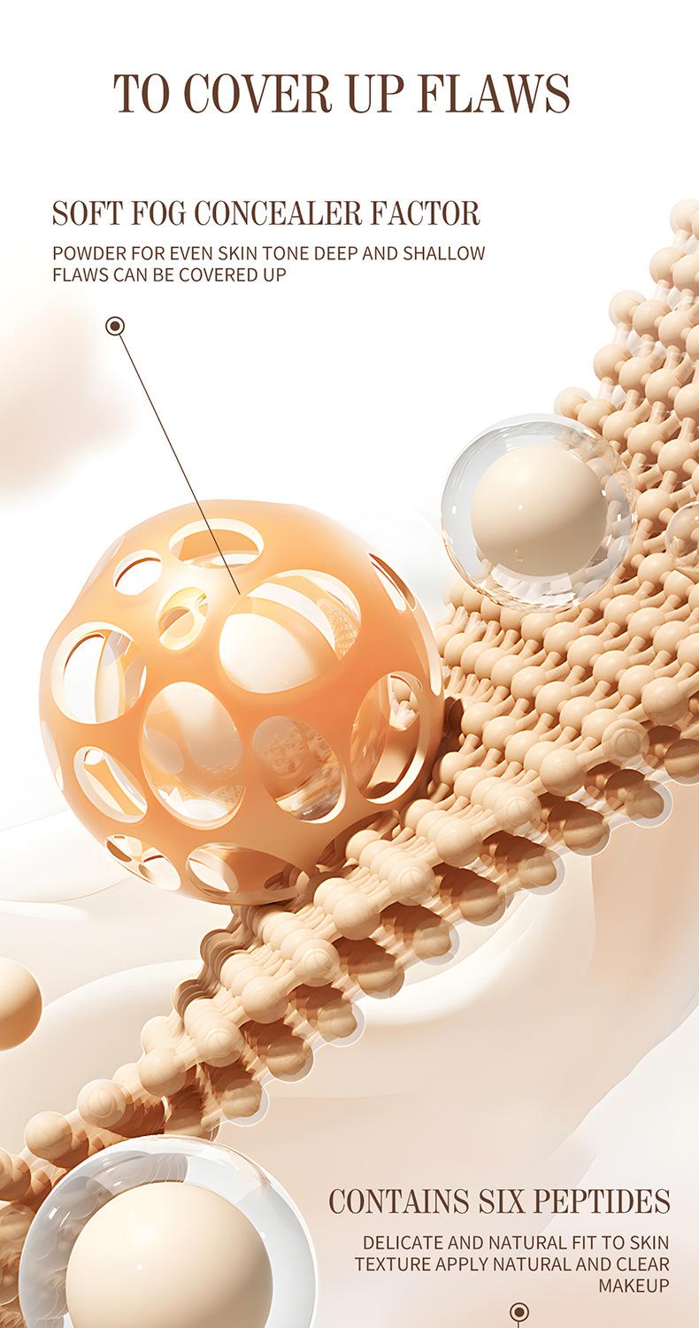 Air Mushroom Cushion BB Cream — Natural Finish, Non-Cakey, Brightening Foundation — Concealing, Long-Lasting, and Smudge-Proof