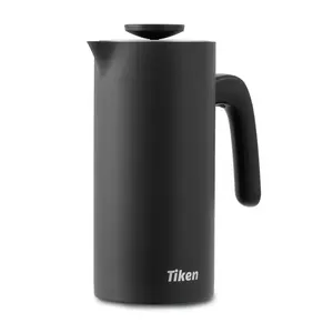 Tiken French Press Coffee Maker Stainless Steel Double-wall Vacuum Insulated Coffee Press Dishwasher Safe, 34Oz