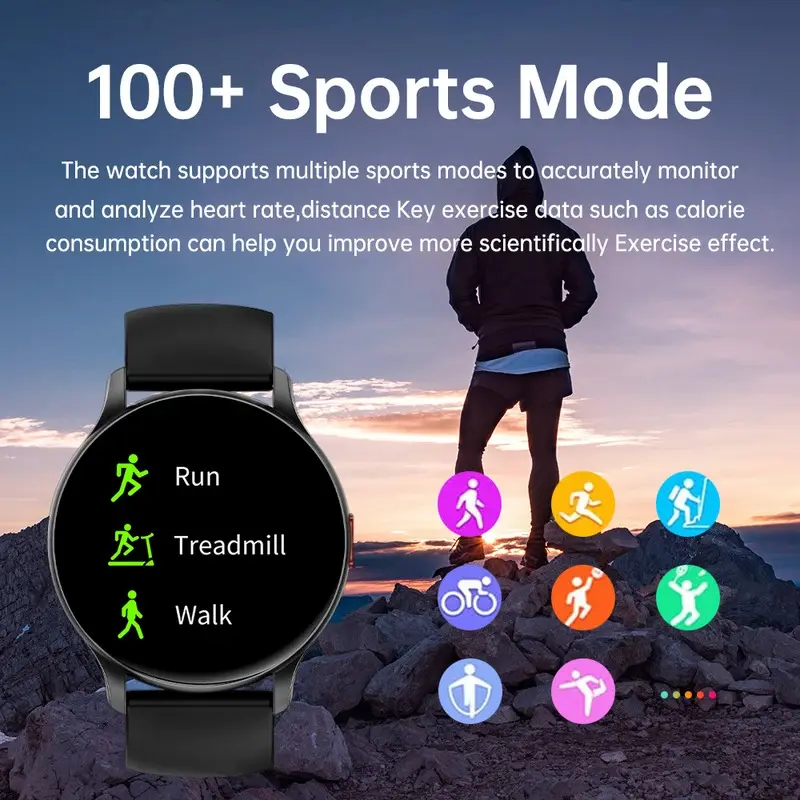 BENYAR SMART Smartwatch voor dames, 1,43 inch AMOLED-display/Bluetooth- oproep/100 sportmodi, smartwatch, slaap/SpO2/calorieën/hartslagmonitor voor Android iOS, zilverkleurig BENYAR SMART Smartwatch voor dames, 1,43 inch AMOLED-display/Bluetooth- oproep/100 sportmodi, smartwatch, slaap/SpO2/calorieën/hartslagmonitor voor Android iOS, zilverkleurig