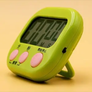 DOL-118 Electronic Timer with Large Display 99 Minutes 59 Seconds Countdown Stopwatch for Kitchen & Home Use Green Practical Time Manager