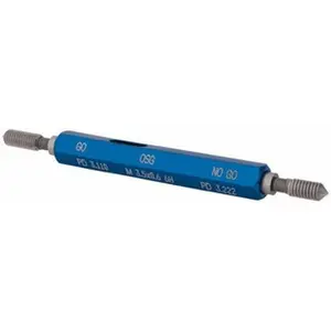 OSG USA, INC. Plug Thread Gage: M3.5x0.6 Thread, 6H Class, Double End, Go & No Go Handle Included 1500200200