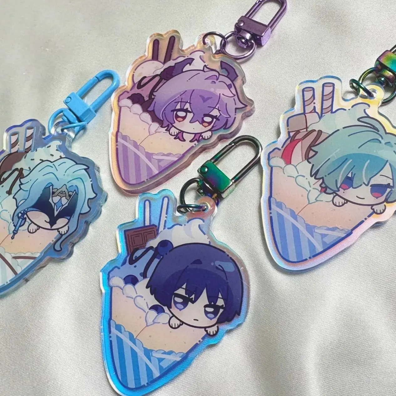 Genshin Impact - Crepe Acrylic Keychains
