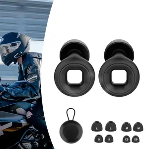 Ultimate Motorcycle Ear Plugs, EarPlugs for Sleeping Noise Cancelling, 35db for Sleeping,Concerts,Motorcycle,Focus Work & Travel - Reusable Silicone EarPlugs with 8 Ear Tips in XS/S/M/L and Case zenzear