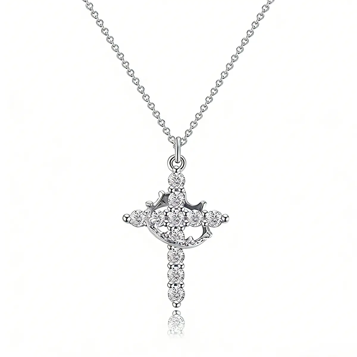 Christian Gift Stocking Stuffers Cross Necklace for women-Dainty 14k Gold Plated  for Gifting, first communion, baptism, birthdays and everyday wear