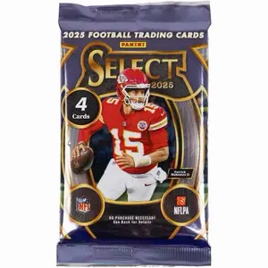 Panini 2025 Select Football Trading Cards Single Pack - 4 Cards per Pack - Official NFLPA Licensed Product