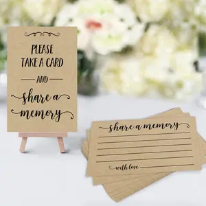 Share a Memory Cards – Celebration of Life, Rustic Kraft (Set of 25)