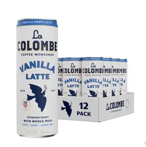 Vanilla Draft Latte Cold Brew Ready-to-Drink Coffee, 11 fl oz, 12 Pack Cans